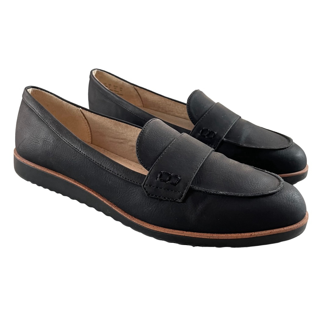 LifeStride Womens 10M Black Velocity 2.0 Penny Loafers Comfort Slip On